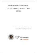 Comentario Lenin: El Estado y la Revolución (historia social y política contemporánea)