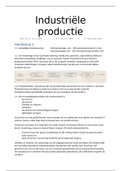 Samenvatting H1 - H8 "Industriele productie" van prof. H. Kals