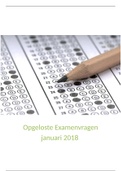 Opgeloste examenvragen 2018 en  proefexamen psychologie