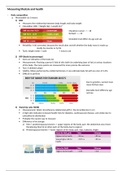 Measuring lifstyle & health (lecture + Donatelle) - English