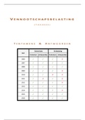 Bundel Tentamens & Antwoorden Vennootschapsbelasting (TAX3005)