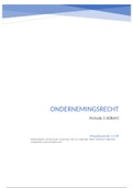 Samenvatting ondernemingsrecht A