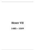 Henry VII Revision Notes