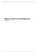 Ethics in Business and Management - Boek