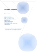 PRODUCTTOETS 5 PREVENTIE UITVOERING. CIJFER 8