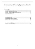 Understanding and Managing Organizational Behavior boek samenvatting