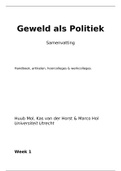 Samenvatting Geweld als Politiek