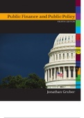 Gruber Public Finance and Public Policy Textbook