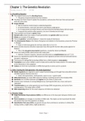 Genetics Exam 1: Birth of Genetics to Eukaryotic Chromosomes and Recombination