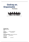 Gedrag en organisatie (portfolio)