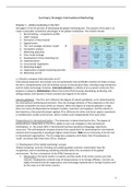 Summary/samenvatting Strategic International Marketing chapter/hoofdstuk 1, 2, 3, 4, 5, 6, 7, 8, 9, 11, 12