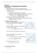 NOVA: Hoofdstuk 1 Bewegingen Beschrijven