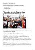 Publieke communicatie - Voorbeeld krantenanalyse