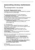 Samenvatting de Bruijn Diagnostische cyclus hoofdstuk 8 & 9 deeltentamen 1