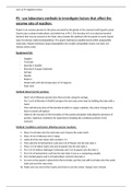 P5 Unit 13 - use laboratory methods to investigate factors that affect the enzyme rate of reaction - Applied Science Extended Diploma