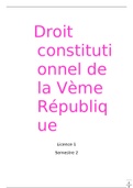 droit constitutionnel de la Ve république