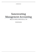 Samenvatting Management Accounting deel 2