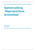 Samenvatting - Reproductieve levensfase