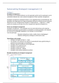 Samenvatting strategisch management 2.4