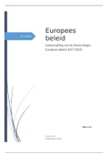 Samenvatting hoorcolleges Europees Beleid 