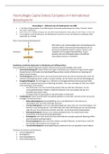 Uitgebreide uitwerking hoorcolleges Capita Selecta Europees en Internationaal Belastingrecht (CS EIBR)