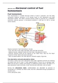 Hormonal control of fuel homeostasis