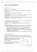 Theme 1 - Complete Revision Notes