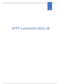 AFPF leerdoelen Blok 2B
