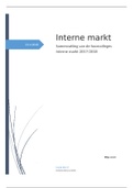 Samenvatting hoorcolleges Interne markt