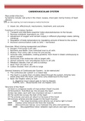 PSL301 Cardio Summary Notes