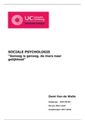Paper sociale psychologie