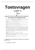 LOEP D2 Toetsvragen - artikel van Rosendahl (2011)