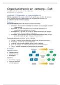 Organisatietheorie en -ontwerp Samenvatting