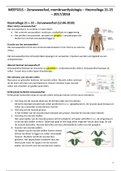 WEEFSELS - Zenuwweefsel en membraanfysiologie - Hoorcollege 21 t/m 25 - 2017/2018