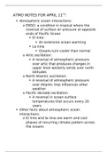 introduction to atmospheric science notes over atmospheric ocean interactions