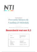 Tentamenopdracht Preventie binnen de Voeding & Diëtetiek