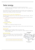From ENV111 Course Powerpoint Solar Energy Notes