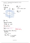 Lecture 2 - Separable Differential Equations