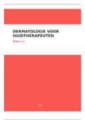 dermatologie voor huidtherapeuten samenvatting jaar 1 blok 1 