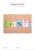 Samenvatting sheets + reader Project Events jaar 2