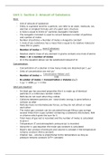 AMOUNT OF SUBSTANCE (YEAR 1 and AS notes AQA Chemistry)