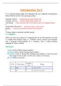 Introduction to C Programming