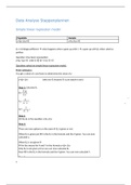 DATA ANALYSIS PLAN FOR ALL THE FORMULAS