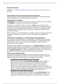 Research Methods, Beth Morling (2018) -  Chapter 7 Sampling: Estimating the Frequency of Behaviors and Beliefs