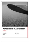 Paper Academische vaardigheden