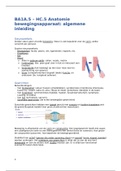 BA1A.5 – HC.5 Anatomie bewegingsapparaat- algemene inleiding