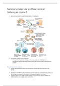 Molecular and biochemical techniques course 5 summary