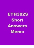 ETH302S - Short Answers