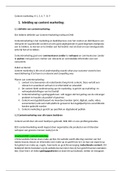 Samenvatting: Boek Content marketing 'Noordhoff Uitgevers' H:1,5,6,7,8,9