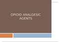 OPIOID ANALGESIC AGENTS